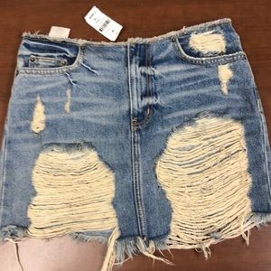 LF vintage denim skirt